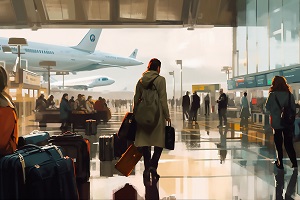Movimento de passageiros nos aeroportos nacionais, em 2023, ultrapassou os níveis de 2019