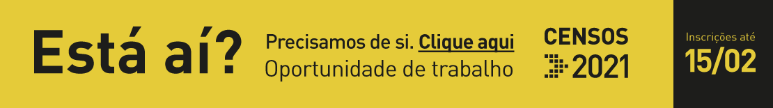 Recrutamento - Censos 2021 Recrutamento - Censos 2021