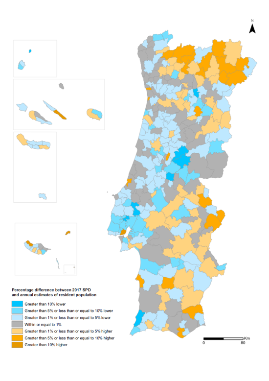 DIFFERENCE BETWEEN RESIDENT POPULATION DATABASE AND OFFICIAL RESIDENT POPULATION ESTIMATES