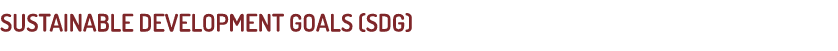 SUSTAINABLE DEVELOPMENT GOALS (SDG)
