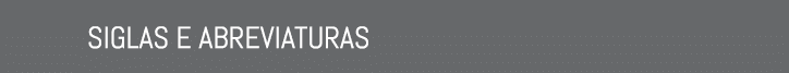 Siglas e abreviaturas 