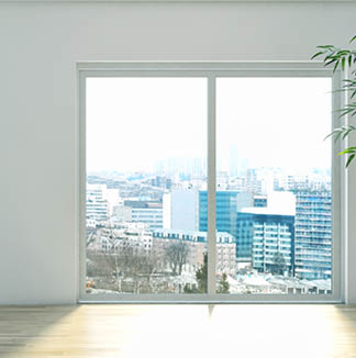 Modern interior apartment with air conditioning 3D rendering illustration