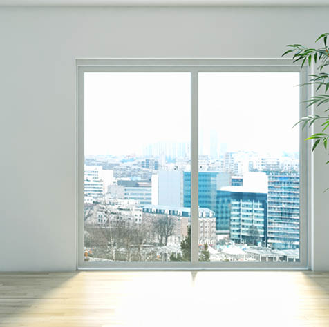 Modern interior apartment with air conditioning 3D rendering illustration