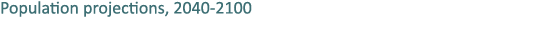 Population projections, 2040 2100