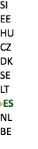 SI EE HU CZ DK SE LT ￼ES NL BE 