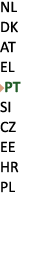 NL DK AT EL ￼PT SI CZ EE HR PL 