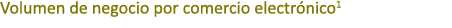 Volumen de negocio por comercio electr nico1