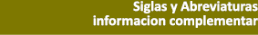 Siglas y Abreviaturas informacion complementar