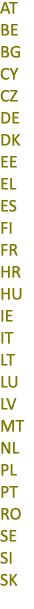 AT BE BG CY CZ DE DK EE EL ES FI FR HR HU IE IT LT LU LV MT NL PL PT RO SE SI SK 