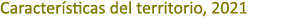 Caracter sticas del territorio, 2021 