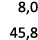8,0 45,8