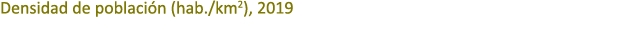 Densidad de poblaci n (hab./km2), 2019