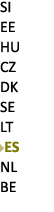SI EE HU CZ DK SE LT ￼ES NL BE 