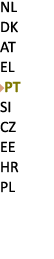NL DK AT EL ￼PT SI CZ EE HR PL 