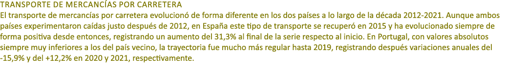 TRANSPORTE DE MERCANC AS POR CARRETERA El transporte de mercanc as por carretera evolucion de forma diferente en los...