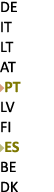 DE IT LT AT ￼PT LV FI ￼ES BE DK 