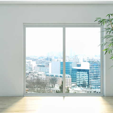 Modern interior apartment with air conditioning 3D rendering illustration