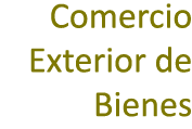 Comercio Exterior de Bienes