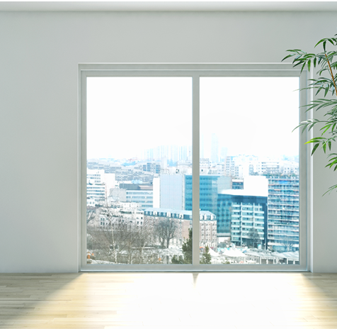 Modern interior apartment with air conditioning 3D rendering illustration