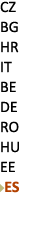 CZ BG HR IT BE DE RO HU EE ￼ES 