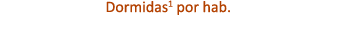 Dormidas1 por hab.