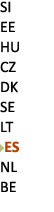 SI EE HU CZ DK SE LT ￼ES NL BE 