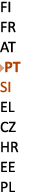 FI FR AT ￼PT SI EL CZ HR EE PL 