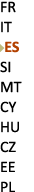 FR IT ￼ES SI MT CY HU CZ EE PL 
