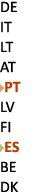 DE IT LT AT ￼PT LV FI ￼ES BE DK 
