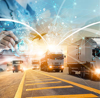 Transport and logistic, Manager checking and control logistic network distribution of customer