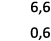 6,6 0,6