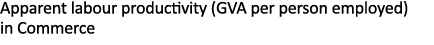 Apparent labour productivity (GVA per person employed) in Commerce