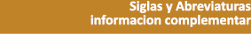 Siglas y Abreviaturas informacion complementar