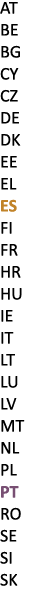 AT BE BG CY CZ DE DK EE EL ES FI FR HR HU IE IT LT LU LV MT NL PL PT RO SE SI SK 