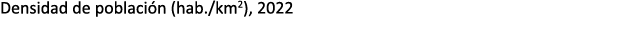 Densidad de poblaci n (hab./km2), 2022