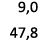 9,0 47,8