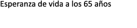 Esperanza de vida a los 65 a os 