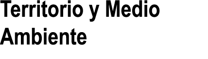 Territorio y Medio Ambiente 