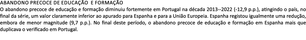 Abandono precoce de educa o e forma  o O abandono precoce de educa  o e forma  o diminuiu fortemente em Portugal na ...