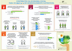 Contributo da Economia Social para os Objectivos de Desenvolvimento Sustentável
