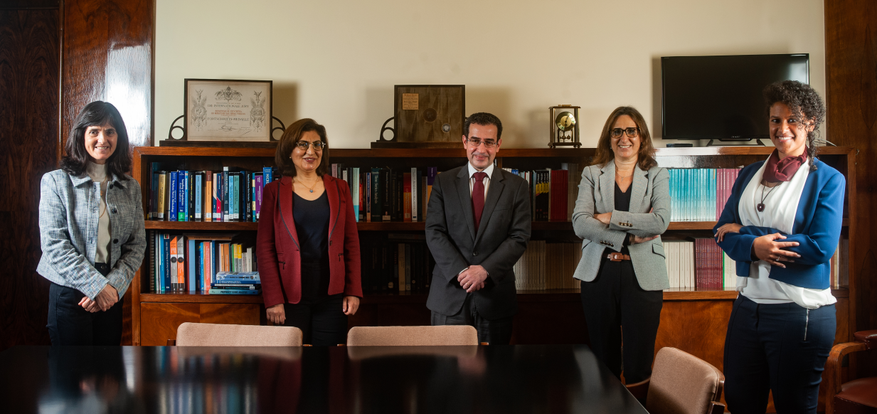 The President of the Board of Statistics Portugal, Francisco Lima, with the PRES Team